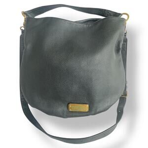 MARC by Marc Jacobs Hillier Hobo Tote Black Leather Crossbody Shoulder Bag